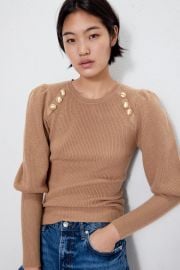 Button Detail Sweater by Zara at Zara