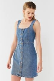 Button-Down Denim Mini Dress at Urban Outfitters