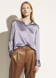 Button-Down Silk Blouse by Vince at Vince