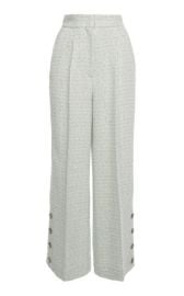 Button-Embellished Tweed Pants by Alessandra Rich at Moda Operandi