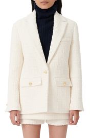 Button Flap Tweed Blazer at Nordstrom