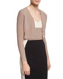 Button-Front Cropped Cardigan by Narciso Rodriguez at Neiman Marcus