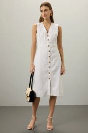 Button Front Pencil Dress by Club Monaco Rent the Runway at Rent the Runway