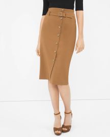 Button Front Pencil Skirt at White House Black Market