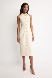 Button Front Racer Midi Dress by TOCCIN X RTR Rent the Runway at Rent the Runway