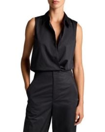 Button Front Sleeveless Top at Bloomingdales