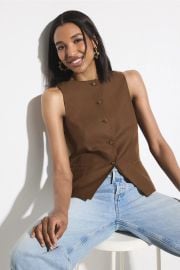 Button Front Vest by Officine Gnrale Rent the Runway at Rent the Runway