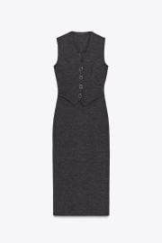 Button Midi Dress at Zara
