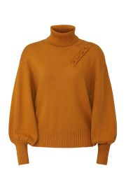 Button Shoulder Turtleneck Sweater by Marissa Webb Collective at Rent The Runway