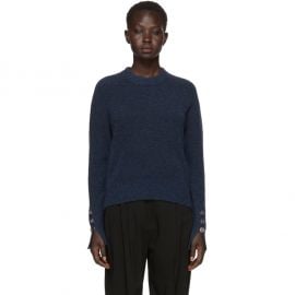 Button Sleeve Wool Sweater by 3.1 Phillip Lim at Ssense