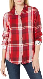 Button Up Plaid Shirt by Lucky Brand at Amazon