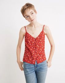 Button down cami top at Madewell