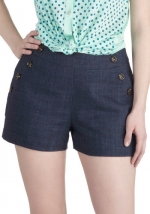 Button front shorts like Daphnes at Modcloth