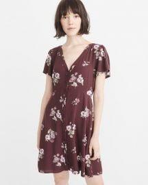 Button-up Mini Dress by Abercrombie & Fitch at Abercrombie & Fitch