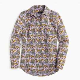 Button up Shirt in Tiger Floral by J. Crew at J. Crew