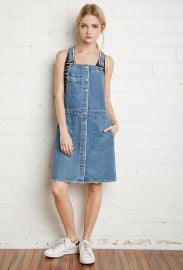 Buttoned Denim Overall Dress  Forever 21 - 2000154230 at Forever 21