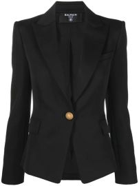 Buttoned Tailored Blazer Balmain at Farfetch