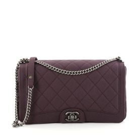 Buy Chanel Turn Around Ligne Flap Bag Quilted Washed Caviar 2906401 at Rebag