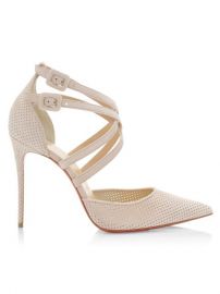 Buy Christian Louboutin Victorilla Perforated Leather Pumps up to 70 Off at Saks Fifth Avenue