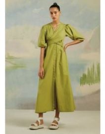 Buy Green Crossover Dress by Designer CORD Online at Ogaancom at Ogaan