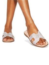 Buy KG Kurt Geiger Silver Raven Bling Sandals from Next USA at Next