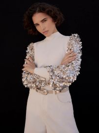 Buy Mint Velvet White Sequin Sleeve Jumper from Next USA at Next