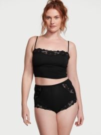 Buy Modal Soft amp Lace Trim Straight-Neck Cami Set - Order Cami Sets online 5000009872 - Victoriax27s Secret US at Victorias Secret