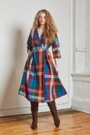 Buy NOVA WRAP DRESS MOSAIC CHEX at Rujuta Sheth