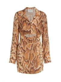 Buy Nanushka Tess Snakeskin Print Mini Dress up to 70 Off at Saks Fifth Avenue