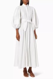Buy No Pise La Grama Neutral Bromelia Shirt Dress with Belt For Women Online Ounass Saudi at Ounass