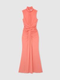 Buy Reiss Orange Starla Sheer Ruched Sleeveless Maxi Dress from Next USA at Next