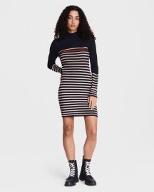 Buy the Kate Stripe Turtleneck Mini Dress rag amp bone at Rag and Bone