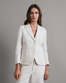 Buy the Nancy Linen Stripe Blazer rag amp bone at Rag & Bone