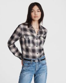 Buy the Quinn Cotton Cropped Shirt rag amp bone at Rag & Bone