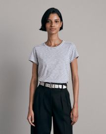 Buy the The Slub Stripe Tee rag amp bone at Rag and Bone