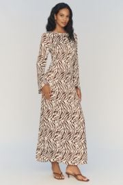 By Anthropologie Long Sleeve Maxi Slip Dress at Anthropologie