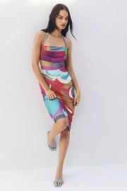 By Anthropologie Square Neck Halter Midi Dress at Anthropologie