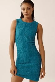 By Anthropologie Textured Mini Shift Dress at Anthropologie