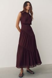 By Anthropologie Waisted Cap-Sleeve Dress at Anthropologie