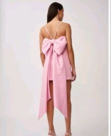 By Johnny Marilyn Bow Back Mini Dress Pink Size 12 eBay at eBay