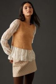 By Layered Sweater Vest at Anthropologie