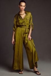 By Silky Cargo Jumpsuit at Anthropologie