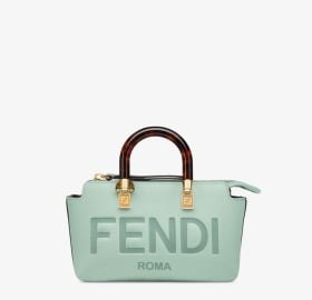 By The Way Mini - Green leather small Boston bag Fendi at Fendi