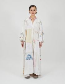 By Walid 1920s Embroidered Linen Doris Dress at By Walid
