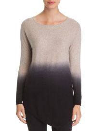 C BY BLOOMINGDALE\'S ASYMMETRIC DIP-DYE CASHMERE SWEATER  at Bloomingdales