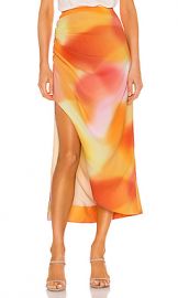 C MEO Blindfold Skirt in Vermillion Ombre from Revolve com at Revolve