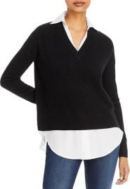 C by Bloomingdale39s Cashmere 100 Cashmere Layered Look Sweater - Exclusive Bloomingdale39s at Bloomingdales