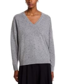 C by Bloomingdale39s Cashmere 100 Cashmere V Neck Crystal Sweater - Exclusive Bloomingdale39s at Bloomingdales
