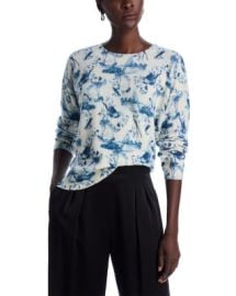 C by Bloomingdale39s Cashmere Toile Crewneck Sweater - Exclusive Bloomingdale39s at Bloomingdales