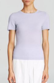 C by Bloomingdaleand039s Short Sleeve Cashmere Sweater in blue at Bloomingdales